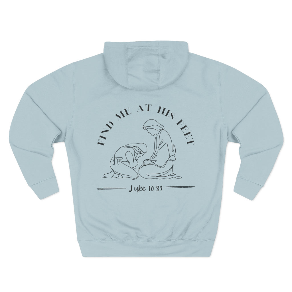 At His Feet Fleece Hoodie