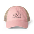 Find Me at His Feet - Women's Washed Mesh-Back Cap