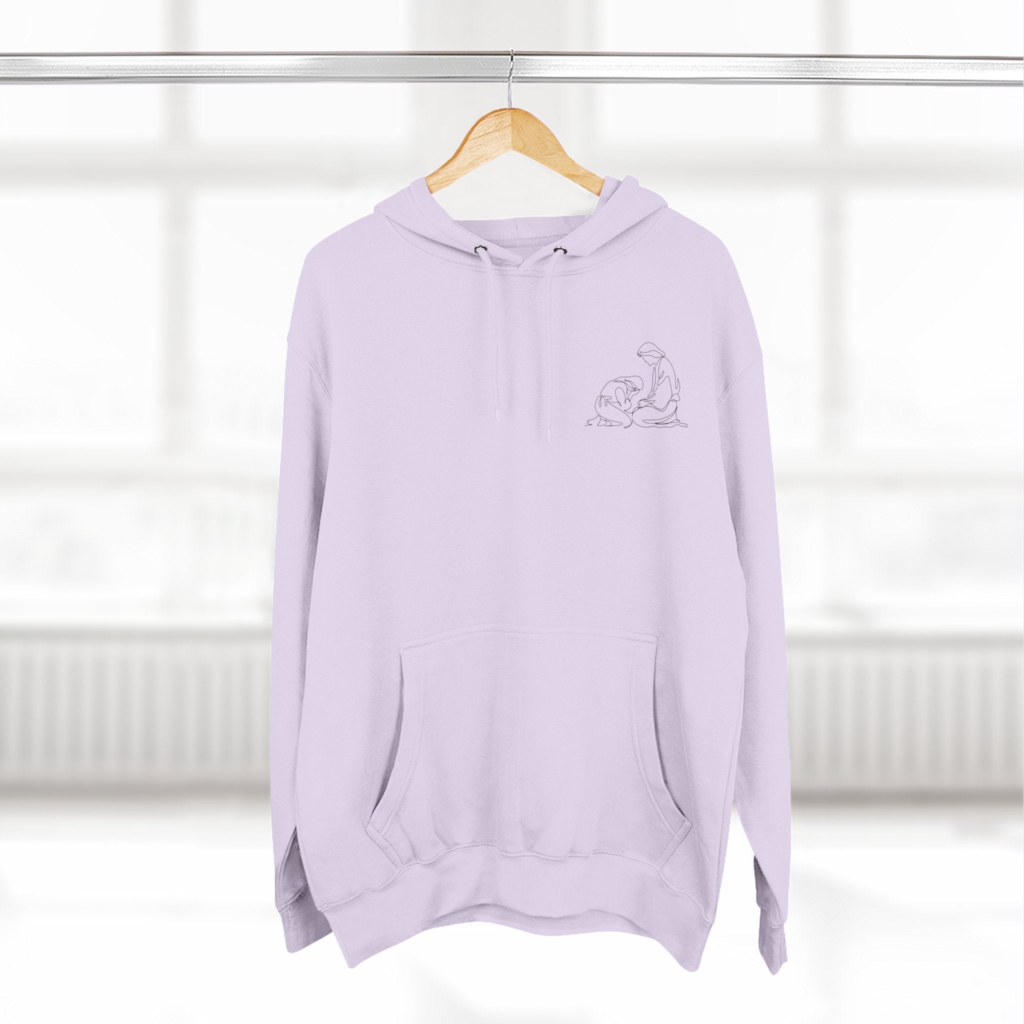 At His Feet Fleece Hoodie