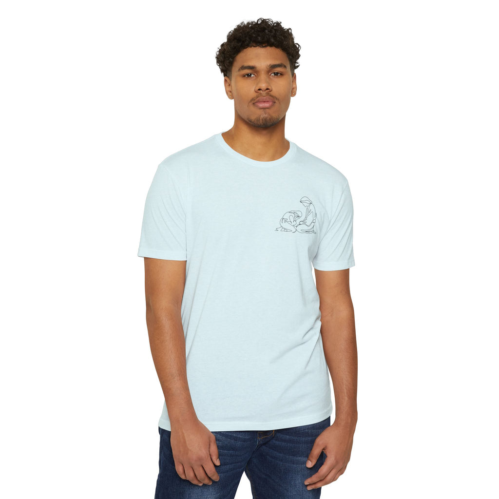 Christian T-Shirt - "Find Me At His Feet" Luke 10:39 Faith Tee