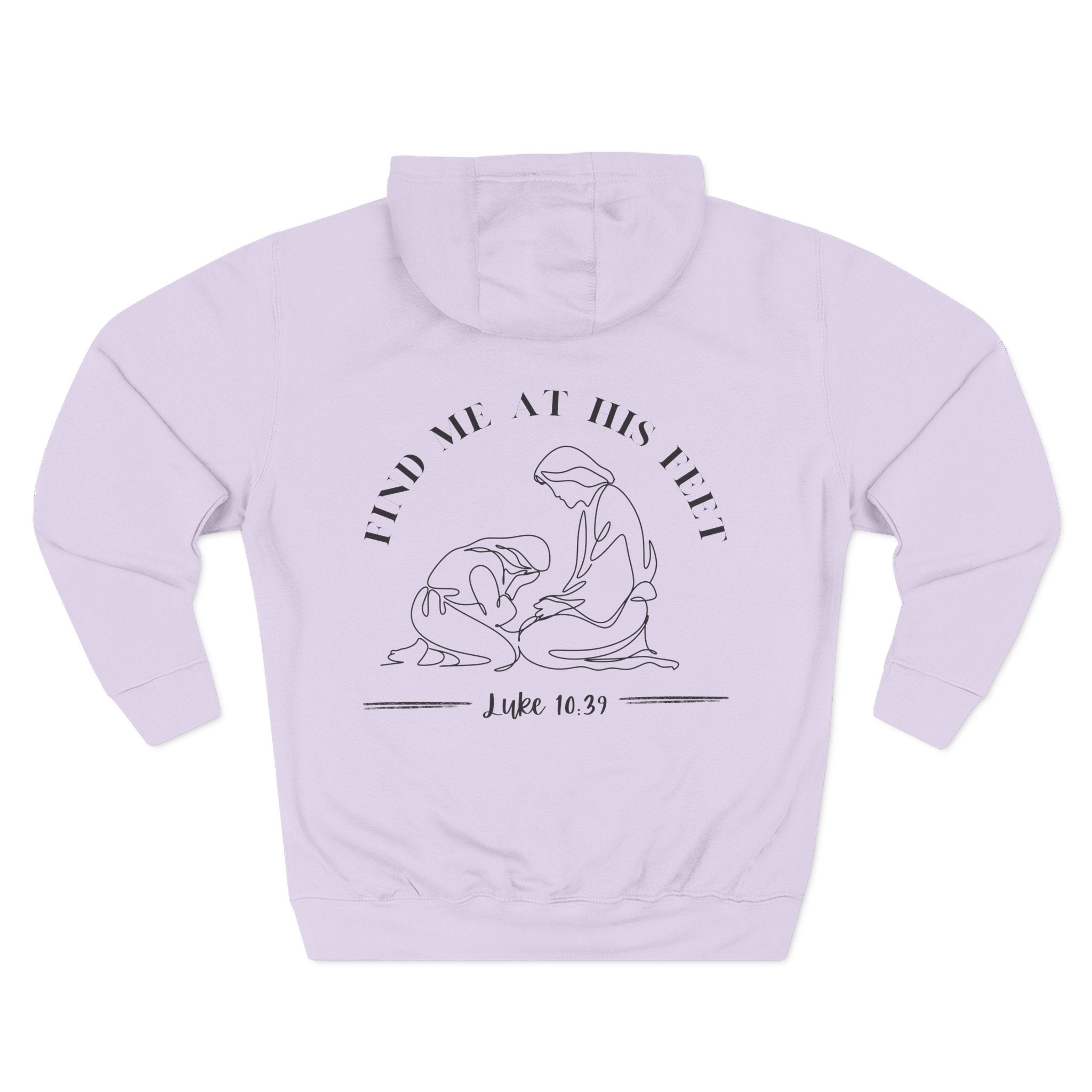 At His Feet Fleece Hoodie