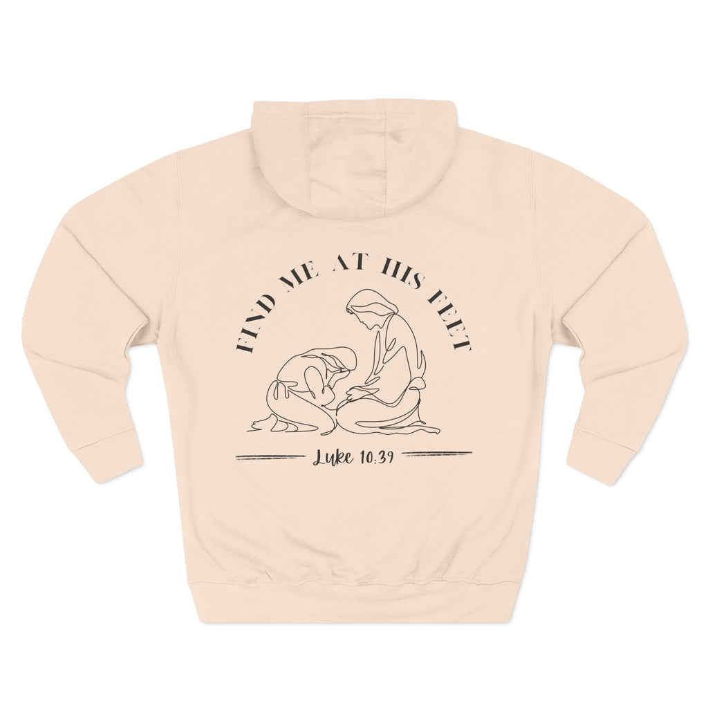 At His Feet Fleece Hoodie