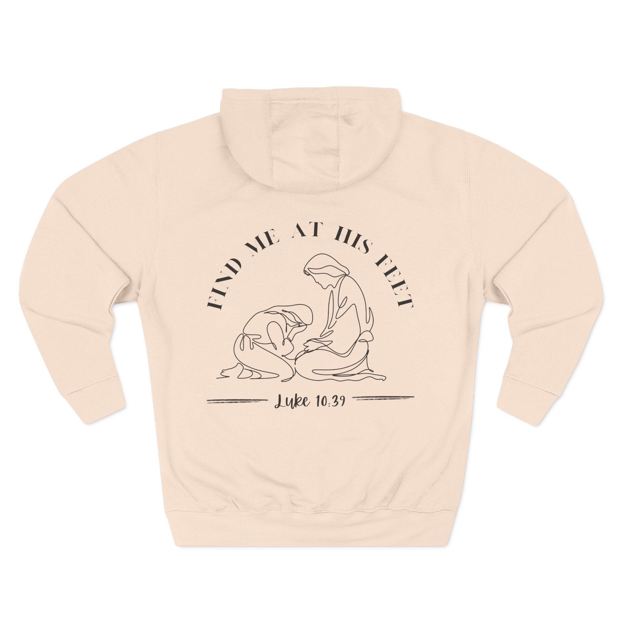 At His Feet Fleece Hoodie