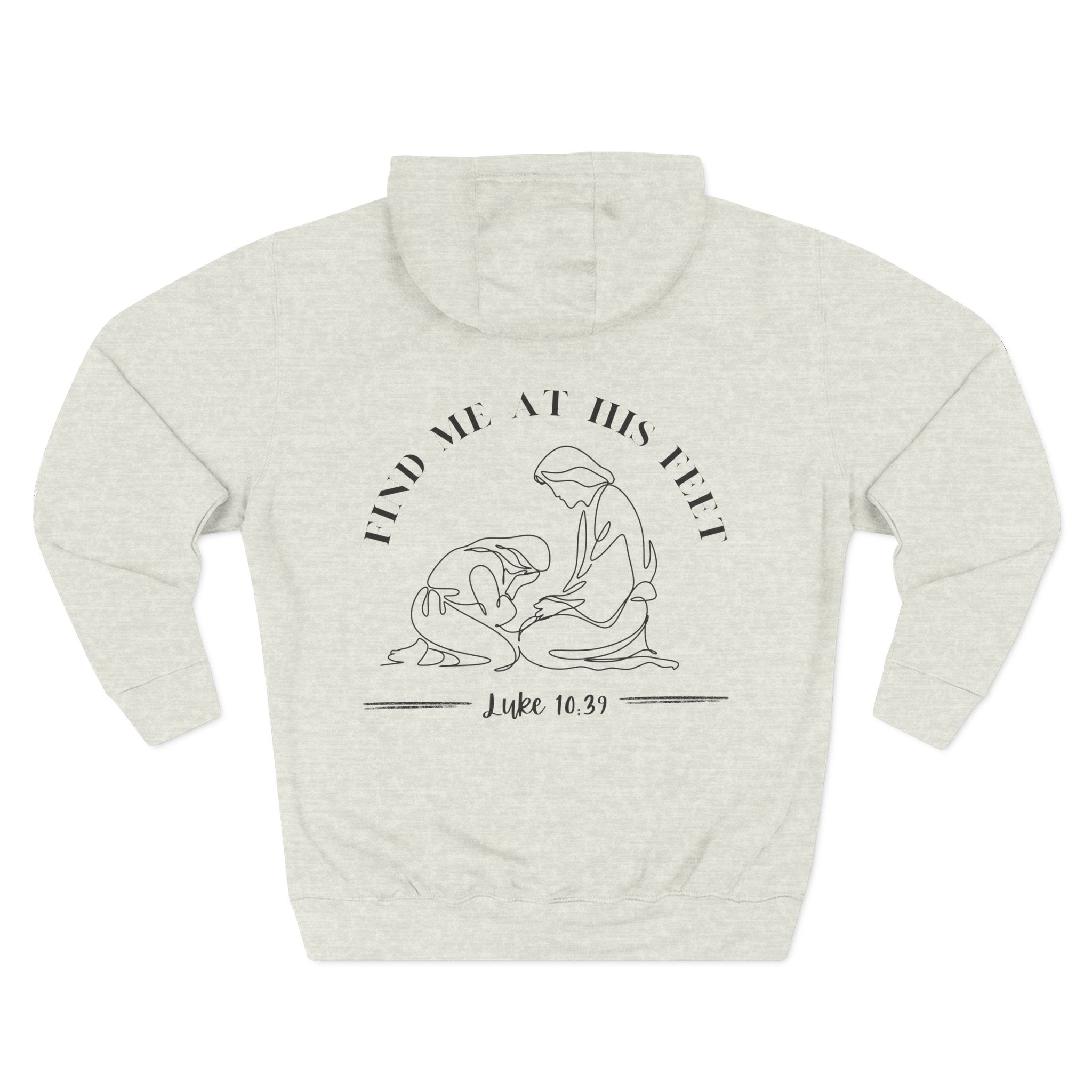 At His Feet Fleece Hoodie