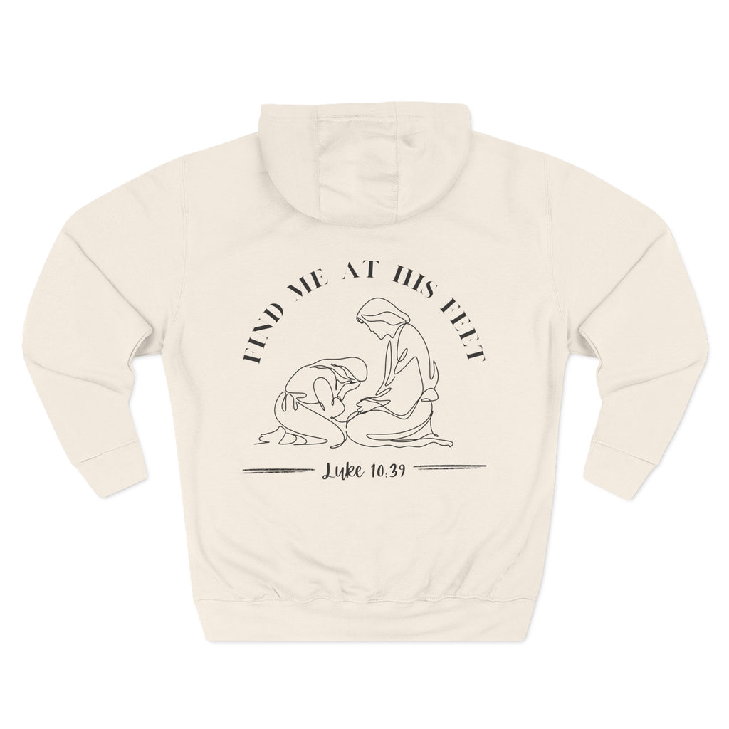 At His Feet Fleece Hoodie
