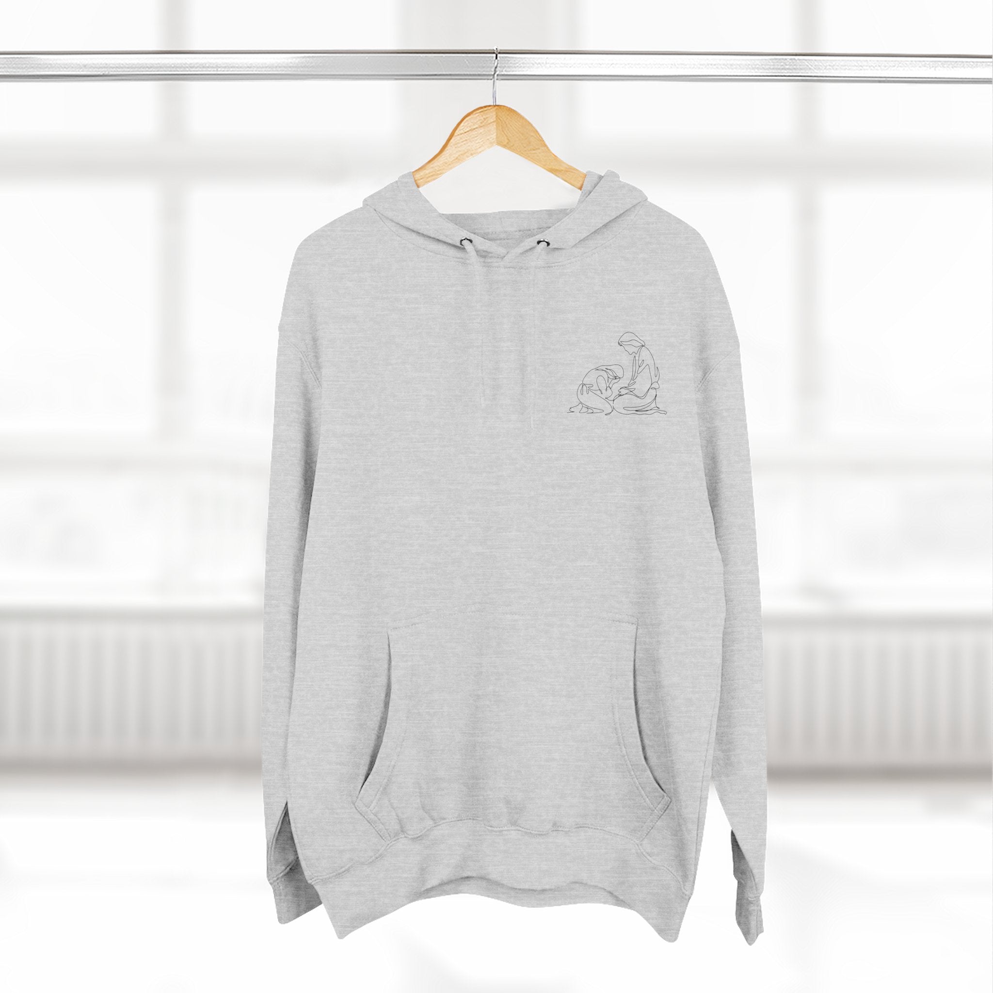 At His Feet Fleece Hoodie