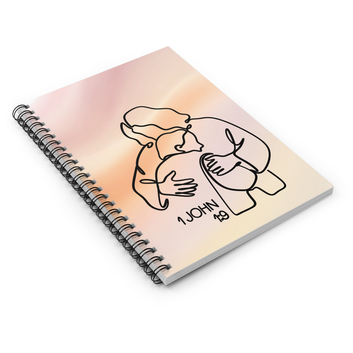 1 John 4:9 Inspirational Journal - Christian Spiral Notebook
