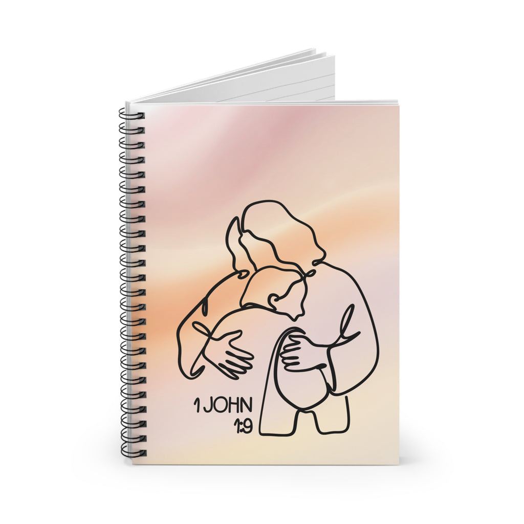 1 John 4:9 Inspirational Journal - Christian Spiral Notebook