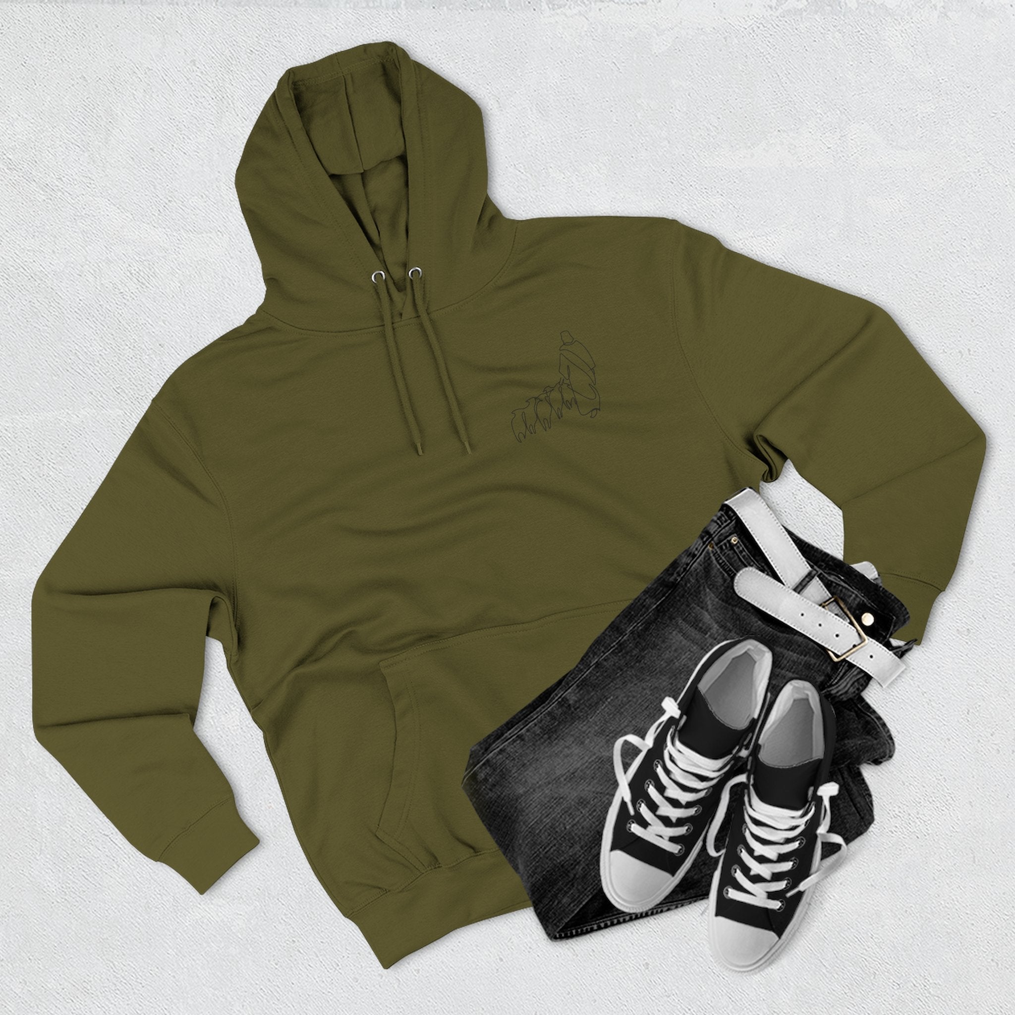 He Is My Shepherd Hoodie — Psalms 23:1 Christian Faith Pullover