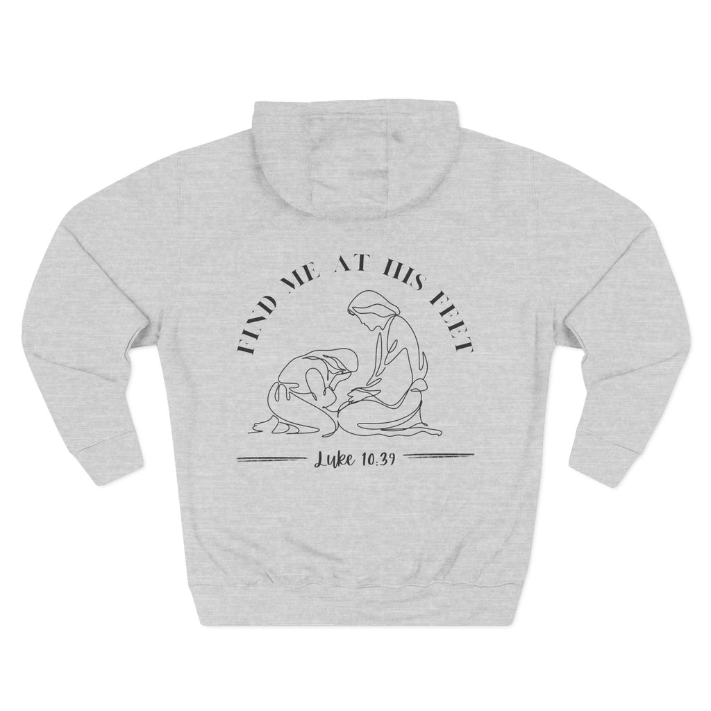 At His Feet Fleece Hoodie