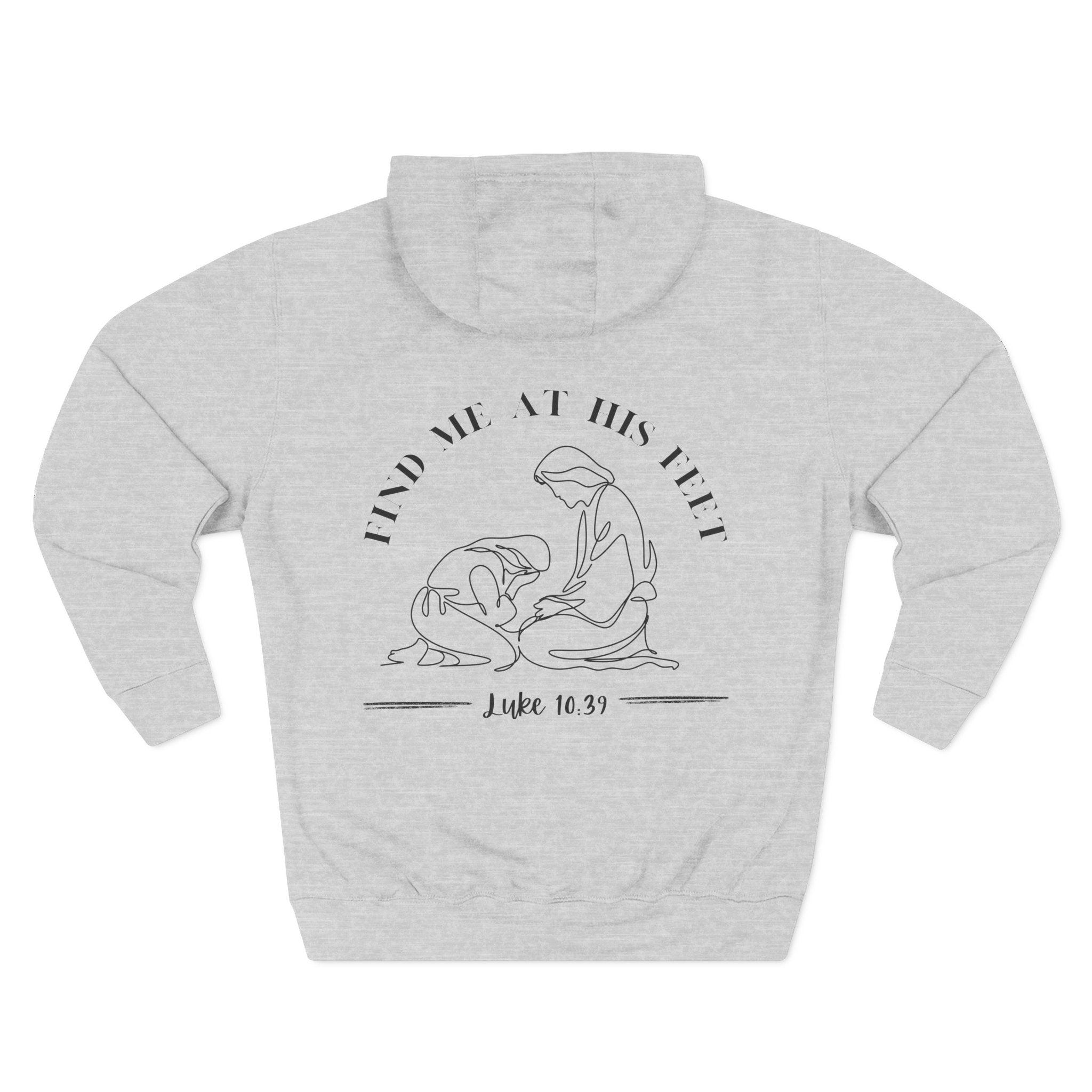 At His Feet Fleece Hoodie