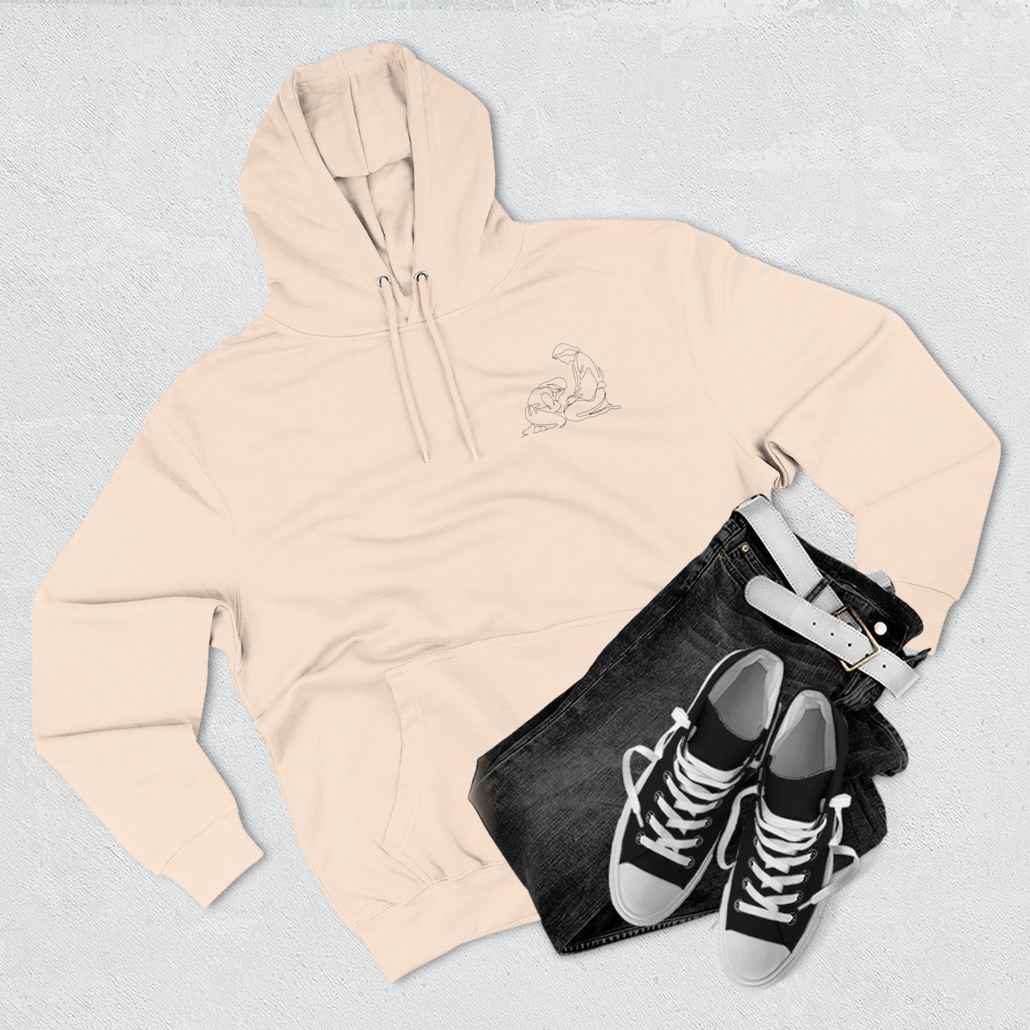 At His Feet Fleece Hoodie