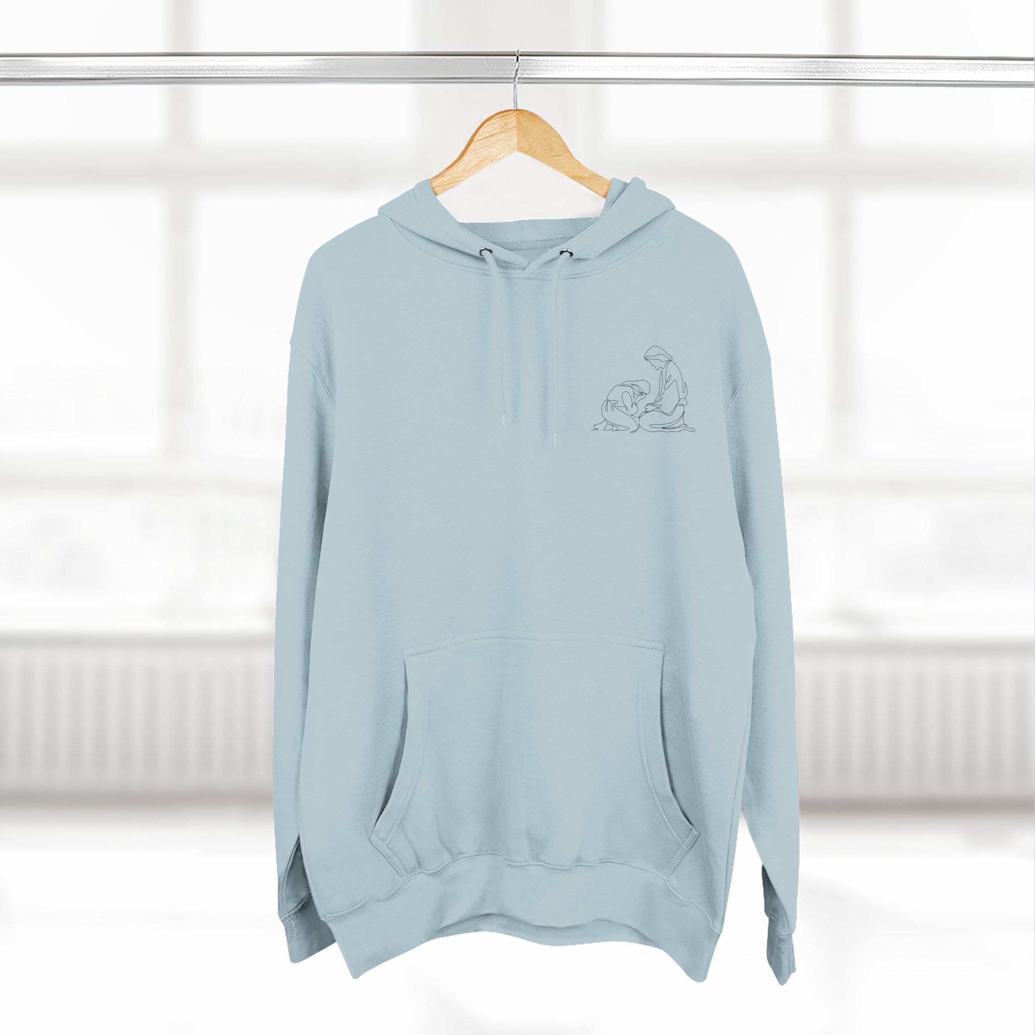At His Feet Fleece Hoodie
