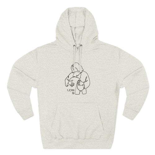 1 John 1:9 Minimalist Hoodie — Fleece Pullover